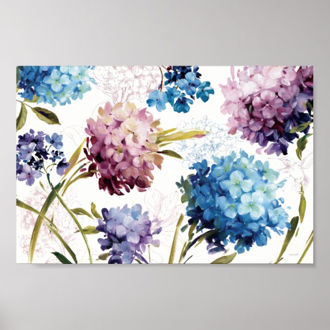 Colorful Spring Flowers Poster (Front)
