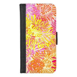 Colorful Spring Flowers Print iPhone 8/7 Wallet Case
