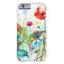 Colorful Spring Flowers & Red Poppy's Watercolors Barely There iPhone 6 Case