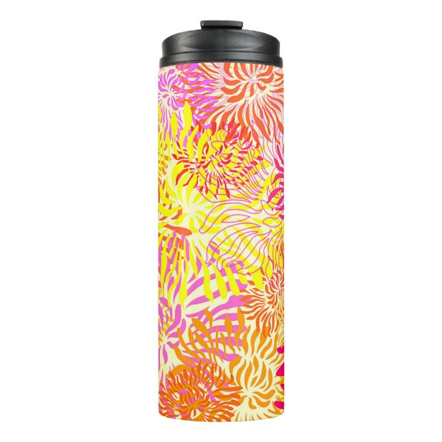 Colorful Spring Flowers Thermal Tumbler (Front)
