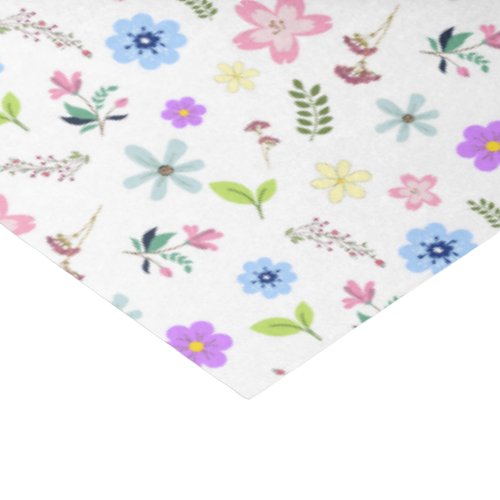 Colorful spring flowers tissue paper