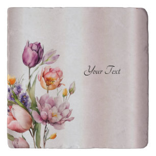 Colorful Spring Flowers Trivet