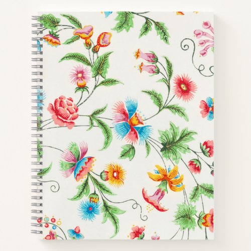 Colorful spring flowers vintage wallpaper  notebook