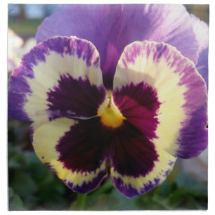 colorful spring Pansy Cloth Napkin