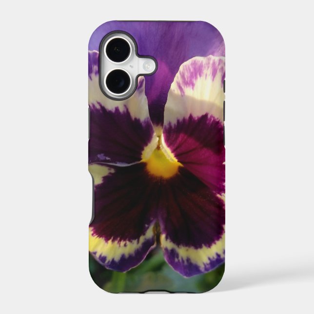 colorful spring Pansy Iphone Case (Back)