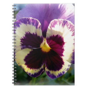 colorful spring Pansy Notebook