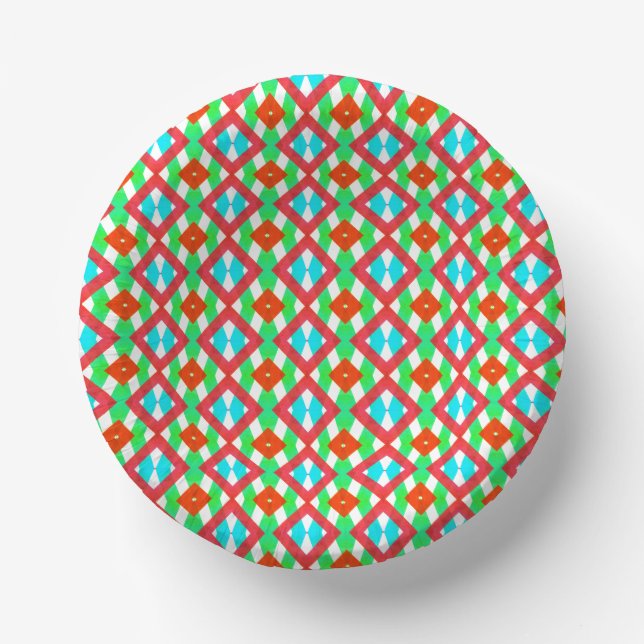Colorful spring paper bowls (Front)