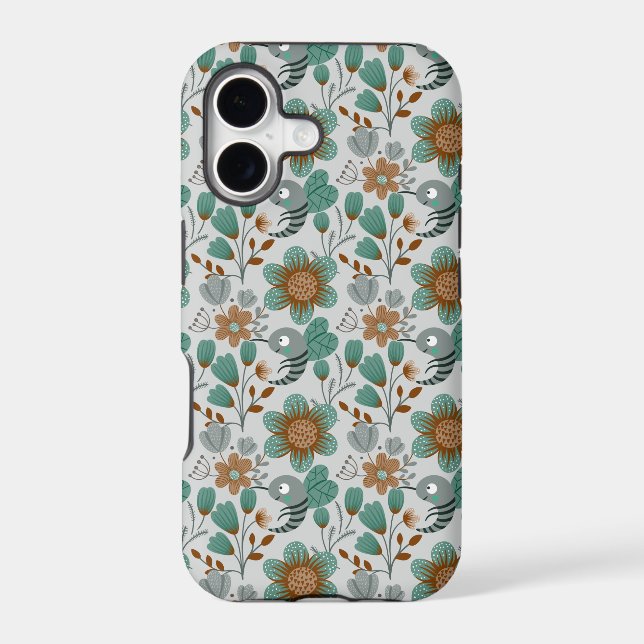 Colorful Spring Pattern Iphone Case (Back)