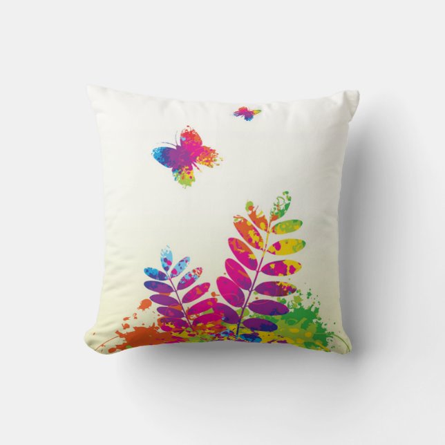 Colorful Spring Pillow (Front)