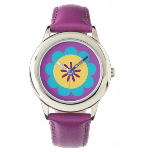 Colorful Spring Retro Doodle Pattern Watch