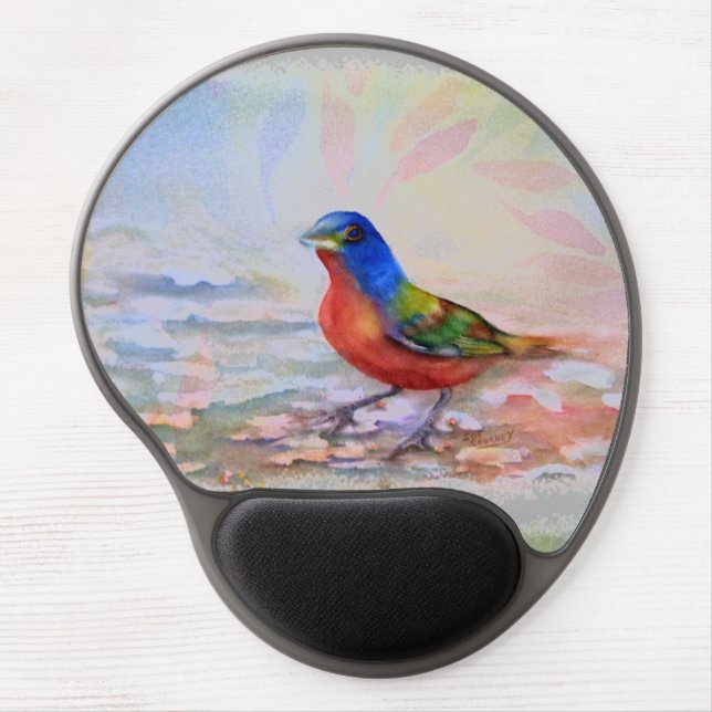 COLORFUL SPRING ROBIN GEL MOUSE PAD (Front)