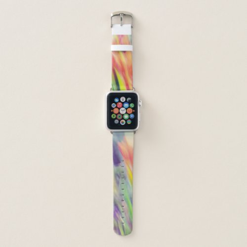Colorful Spring Tulip Abstract Art Case_Mate iPhon Apple Watch Band