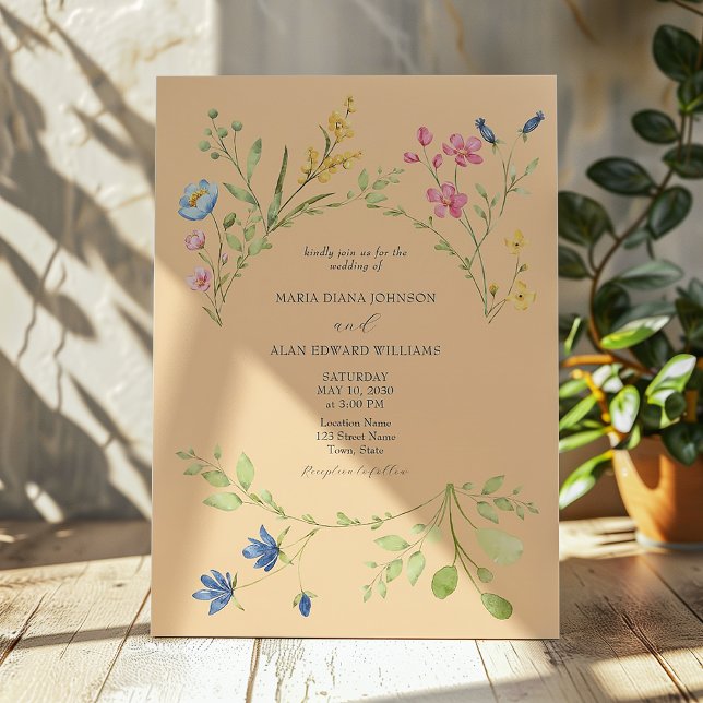 Colorful Spring Wedding Invitation (Creator Uploaded)