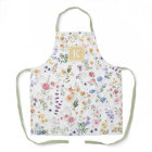 Colorful Spring Wildflower Garden Pattern Monogram