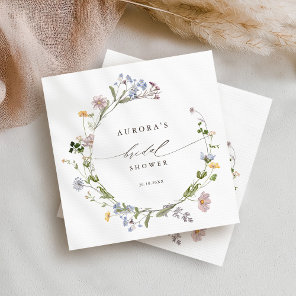 Colorful Spring Wildflower Meadow Bridal shower    Napkins