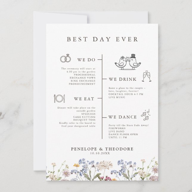 Colorful Spring Wildflower Meadow Garden  Program  (Front)