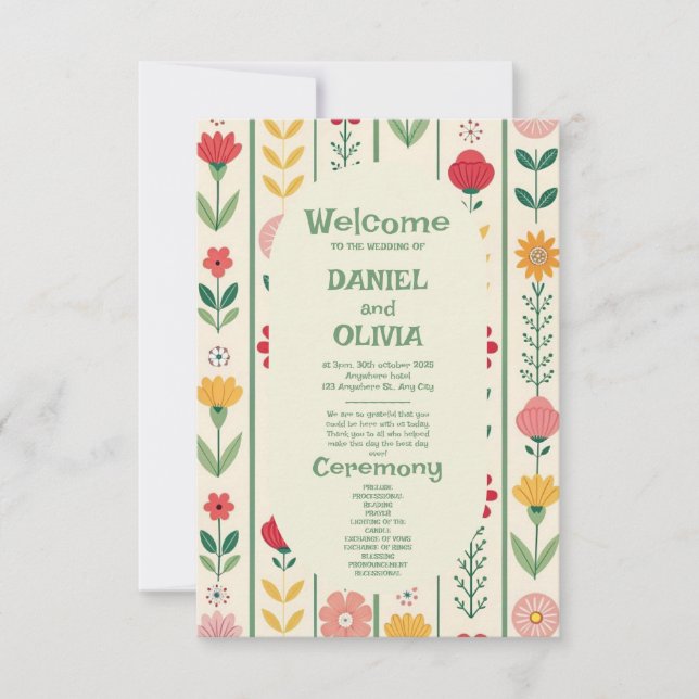 Colorful Spring Wildflower Meadow Garden Programs (Front)