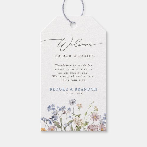  Colorful Spring Wildflower Meadow Garden Wedding  Gift Tags