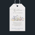Colorful Spring Wildflower Meadow Garden Wedding  Gift Tags<br><div class="desc">Capture the beauty of nature on your special day with our exquisite wildflower watercolor wedding thank you gift tag. Elegant, unique, and blooming with love. Use the text fields to personalize your design with your own wording and details. If you want to change the font style, color or text placement,...</div>