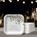 Colorful Spring Wildflower Meadow Garden Wedding Paper Plates<br><div class="desc">Capture the beauty of nature on your special day with our exquisite wildflower watercolor wedding paper plates. Elegant, unique, and blooming with love. Use the text fields to personalize your design with your own wording and details. If you want to change the font style, color or text placement, simply click...</div>