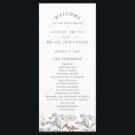 Colorful Spring Wildflower Meadow Garden Wedding  Program<br><div class="desc">Capture the beauty of nature on your special day with our exquisite wildflower watercolor wedding program. Elegant, unique, and blooming with love. Use the text fields to personalize your design with your own wording and details. If you want to change the font style, color or text placement, simply click the...</div>