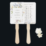 Colorful Spring Wildflower Meadow wedding Timeline Hand Fan<br><div class="desc">Capture the beauty of nature on your special day with our exquisite wildflower watercolor wedding timeline hand fan. Elegant, unique, and blooming with love. Use the text fields to personalize your design with your own wording and details. If you want to change the font style, color or text placement, simply...</div>