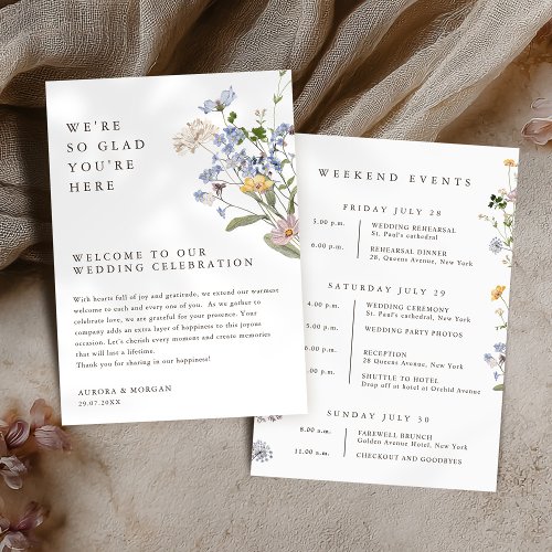 Colorful Spring Wildflower Weekend Events Program