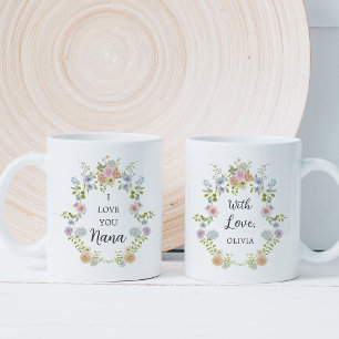 Colorful Spring Wildflowers Love You Nana Coffee Mug