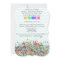 Colorful Sprinkles and Chevron Baby Invite