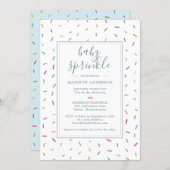 Colorful Sprinkles Baby Sprinkle Baby Shower Invitation (Front/Back)