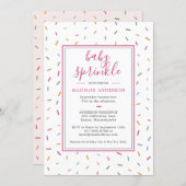 Colorful Sprinkles Baby Sprinkle Baby Shower Invitation (Front/Back)