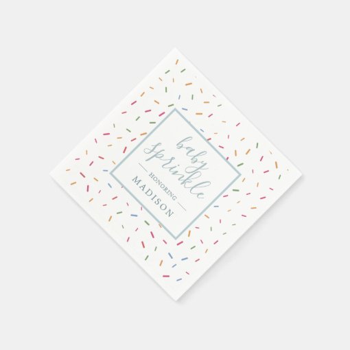 Colorful Sprinkles Baby Sprinkle Baby Shower Paper Napkins Zazzle