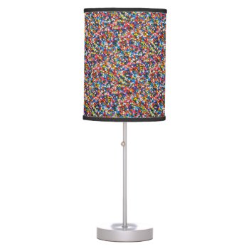 Colorful Sprinkles Children's Kids Bright Pattern Table Lamp by teeloft at Zazzle