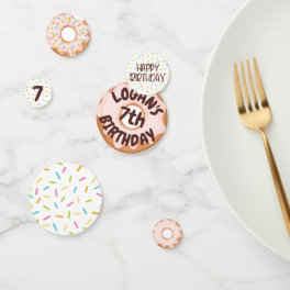 Colorful Sprinkles Donut Theme Birthday Party Confetti