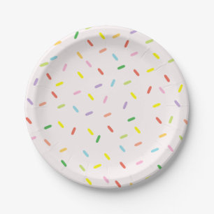 Colorful Sprinkles Paper Plates