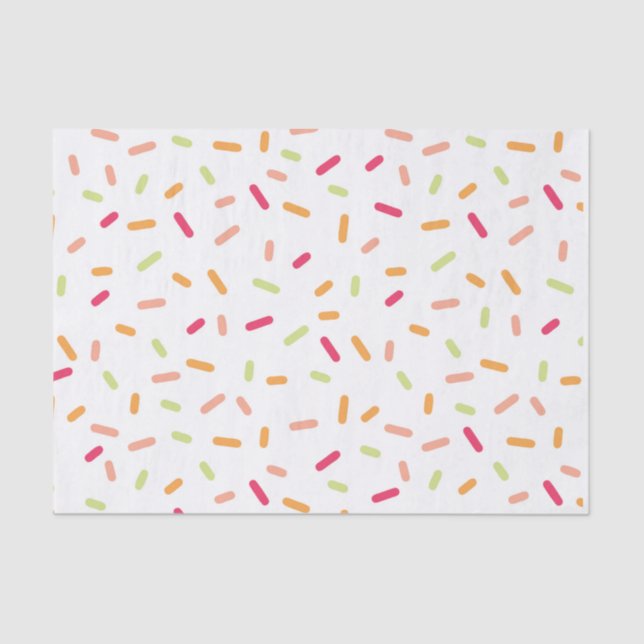 Colorful Sprinkles Tissue Paper (Front)