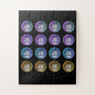 Colorful Square Design Logo Four Years Puzzle