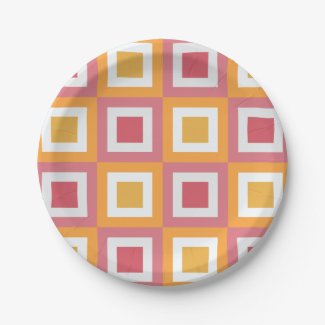 Colorful Square Geometric Pattern Birthday