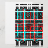 Colorful Square Maze geometrical checkered patter (Front/Back)