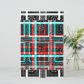 Colorful Square Maze geometrical checkered patter (Standing Front)
