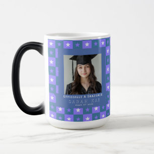 Colorful Square Pattern Granddaughter Graduation Color Morph Mug