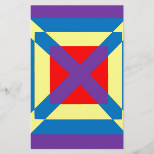 Colorful Square Stationery