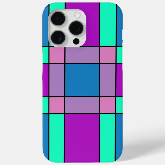 Colorful Squared Case-Mate iPhone Case (Back)