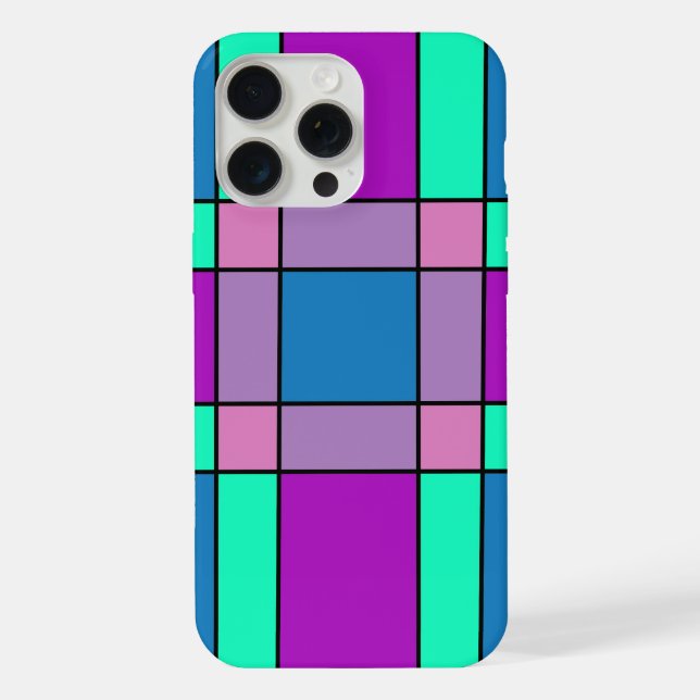 Colorful Squared Iphone Case (Back)