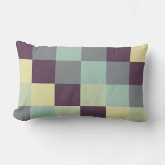 Colorful Squares 011 Lumbar Pillow