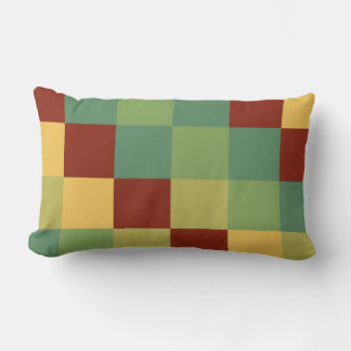 Colorful Squares 016 Lumbar Pillow