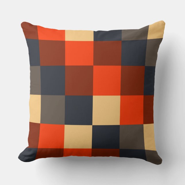 Colorful Squares 02 Throw Pillow (Front)