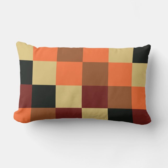 Colorful Squares 04 Lumbar Pillow (Front)