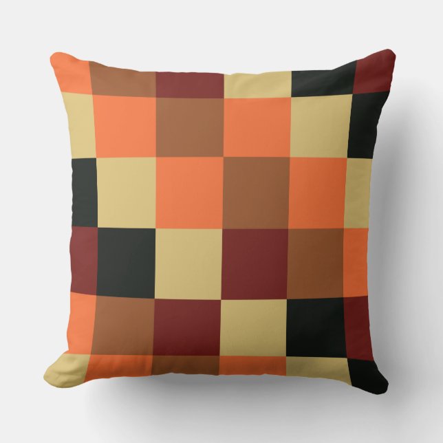 Colorful Squares 04 Throw Pillow (Front)