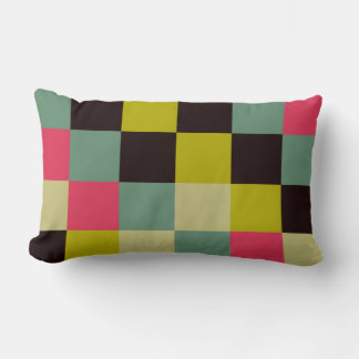 Colorful Squares 06 Lumbar Pillow